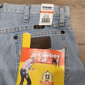 Men's Wrangler® Cowboy Cut® Original Fit Bleach Jean 13MWZGH SZ 35 X32